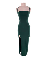 Vestido midi de tiras