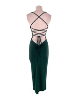 Vestido midi de tiras