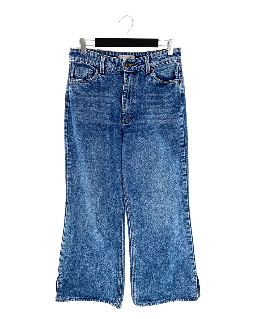 Jean rigido wide leg