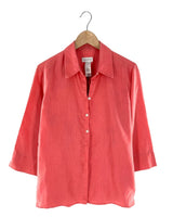 Camisa manga 3/4 en lino