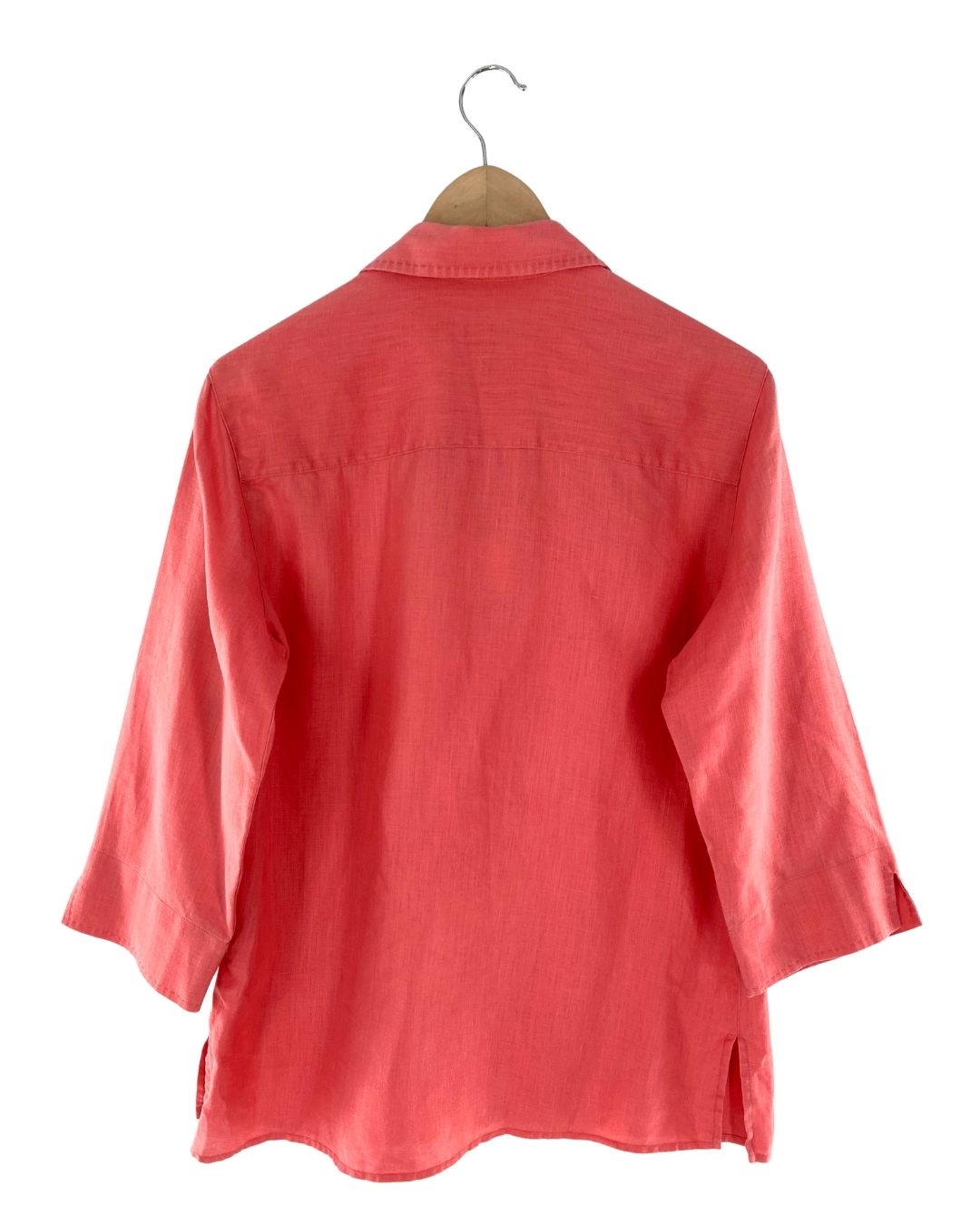 Camisa manga 3/4 en lino