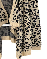 Cardigan tejido animal print