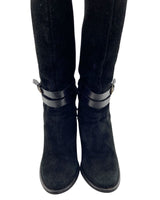 Botas de tacon en cuero