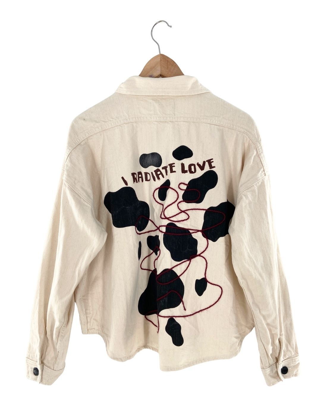 Chaqueta en denim con bordado