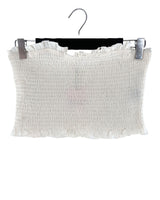 Blusa strapless encauchada