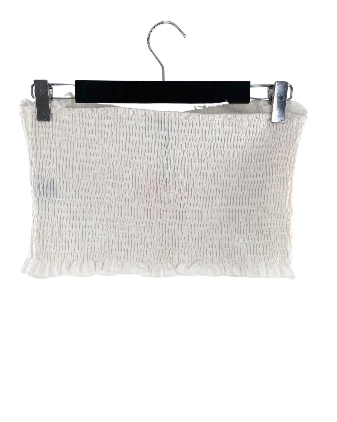 Blusa strapless encauchada