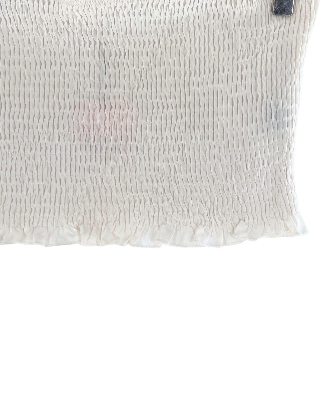 Blusa strapless encauchada