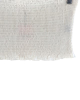 Blusa strapless encauchada