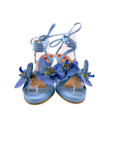 Sandalias anudadas de tacon