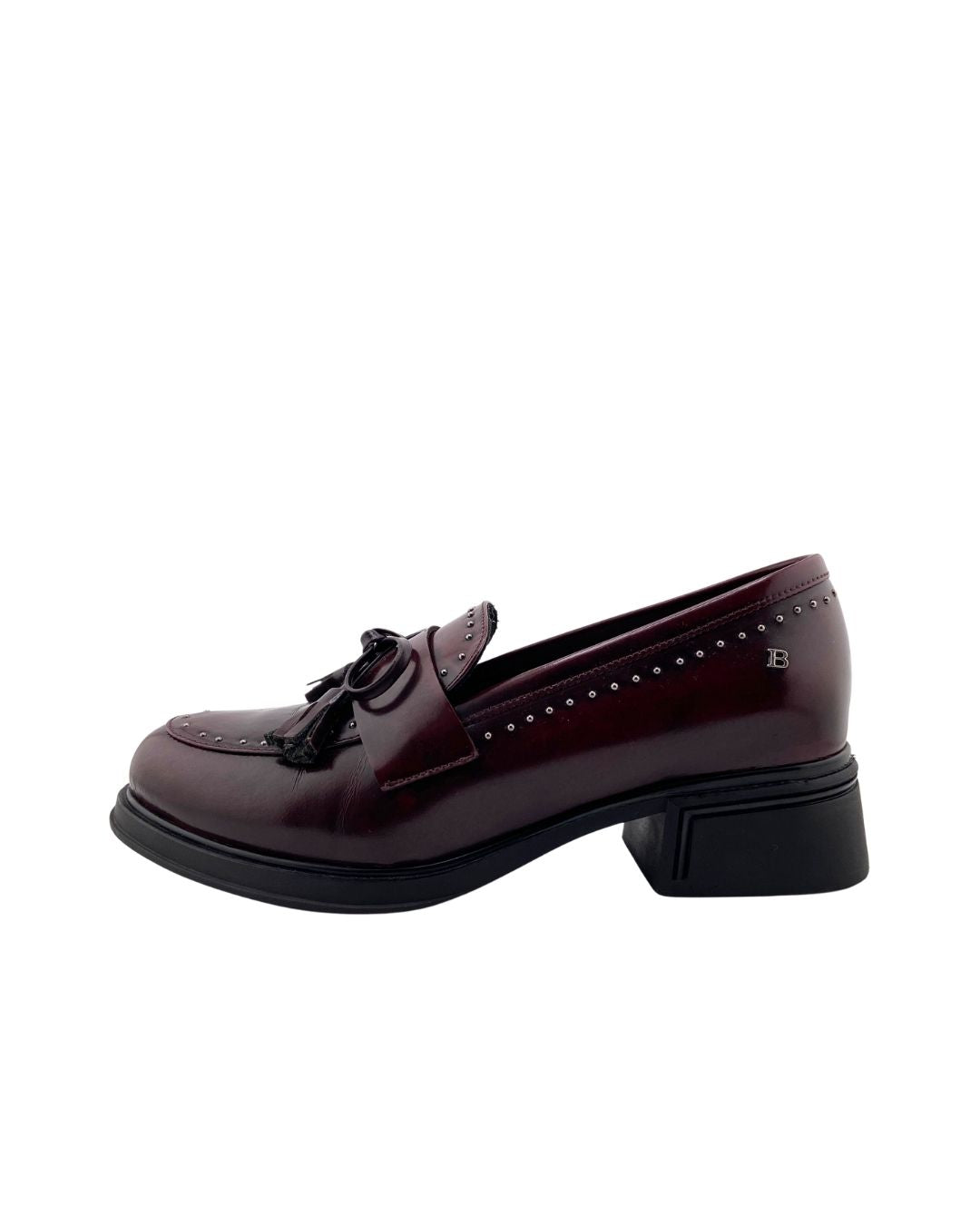 Mocasines en cuero con lazo