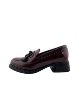 Mocasines en cuero con lazo