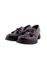 Mocasines en cuero con lazo