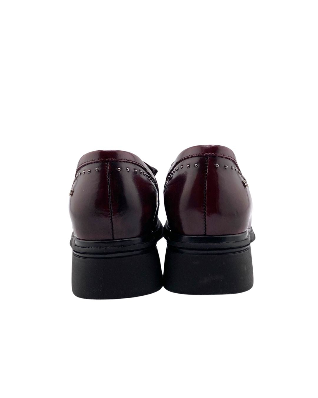 Mocasines en cuero con lazo