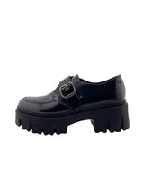 Mocasines en cuero con hebilla