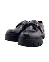 Mocasines en cuero con hebilla