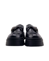 Mocasines en cuero con hebilla