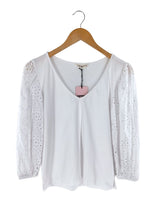 Blusa mangas en ojalillo