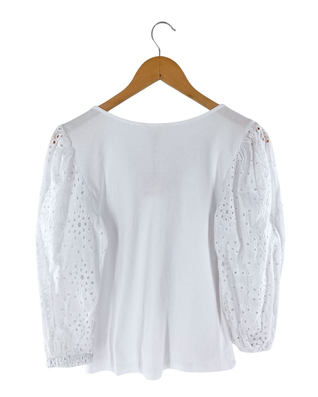 Blusa mangas en ojalillo