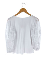 Blusa mangas en ojalillo