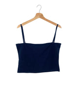 Top de tiras efecto denim