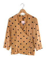 Blusa abotonada lateral print
