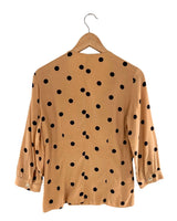 Blusa abotonada lateral print