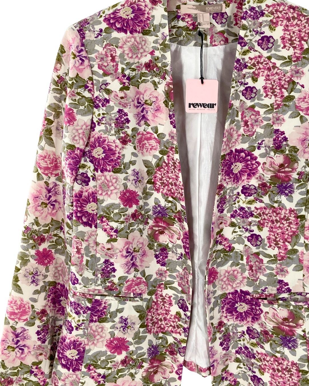 Blazer abierto print flores