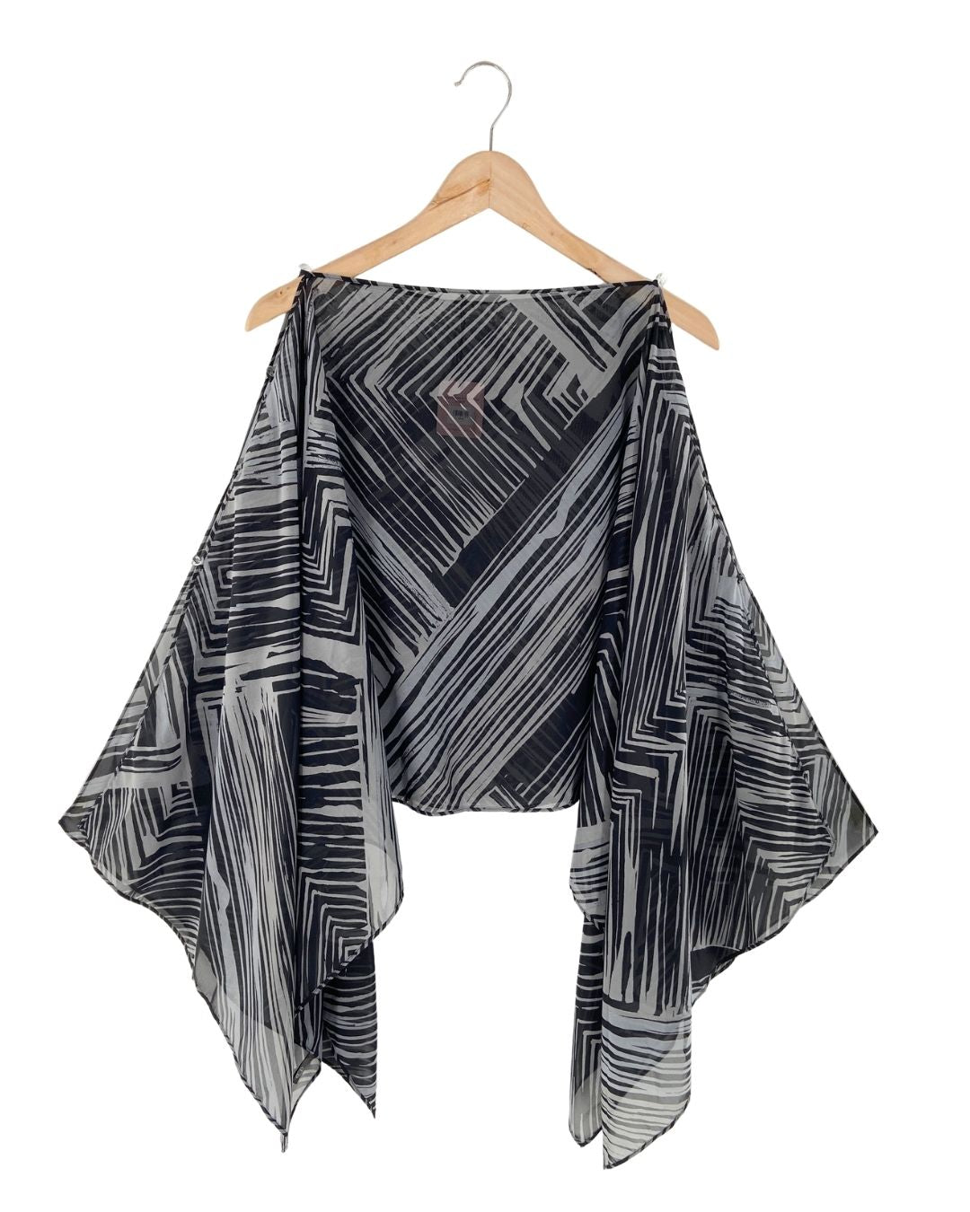 Blusa traslucida botones