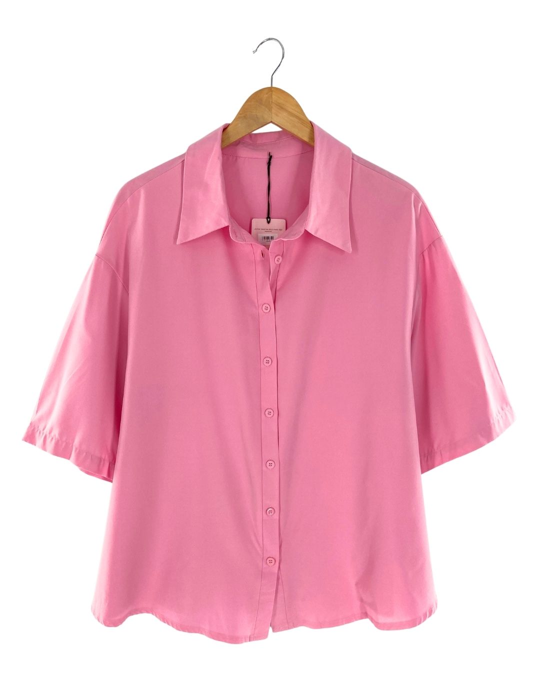 Camisa amplia manga corta
