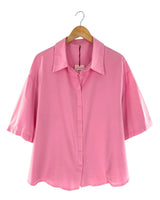 Camisa amplia manga corta
