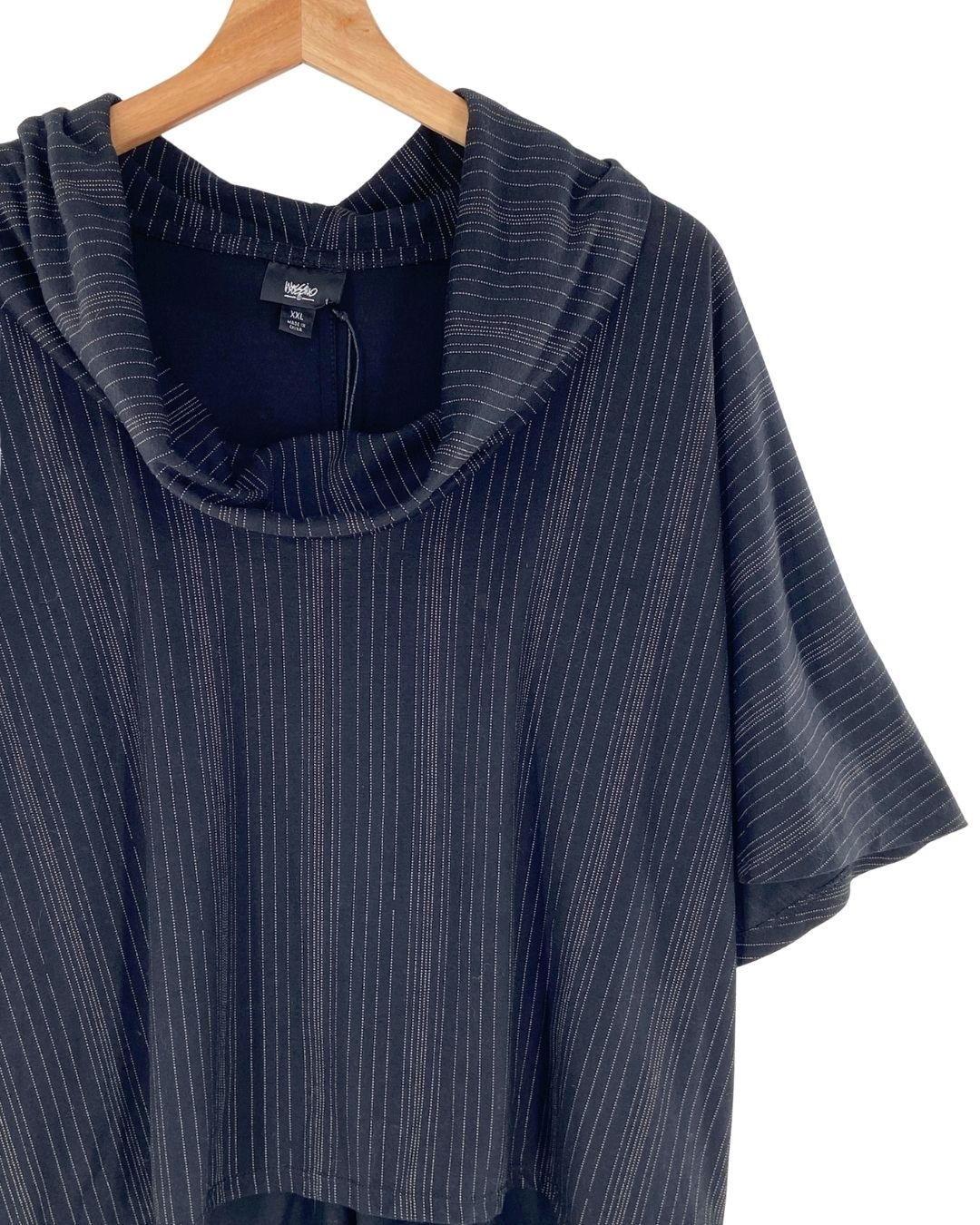 Blusa a rayas cuello amplio
