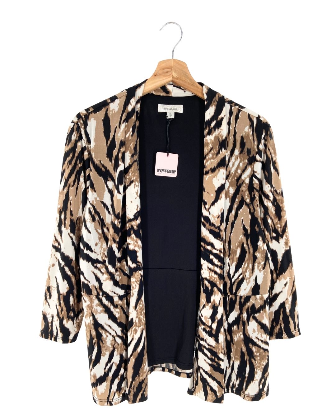 Chaqueta abierta con print