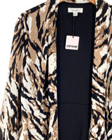 Chaqueta abierta con print