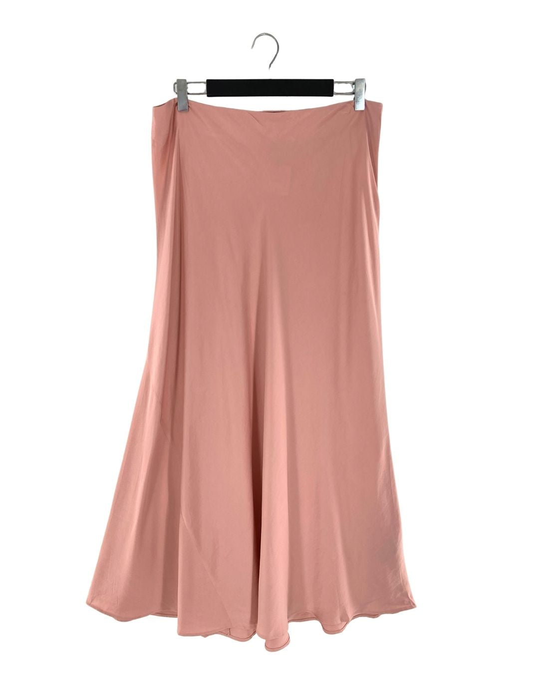 Maxi falda amplia satinada