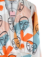 Body manga larga print rostros