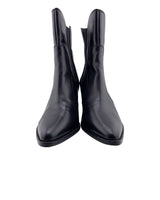 Botines de cuero en punta