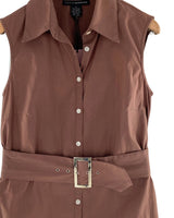 Camisa sleeveless con cinturon