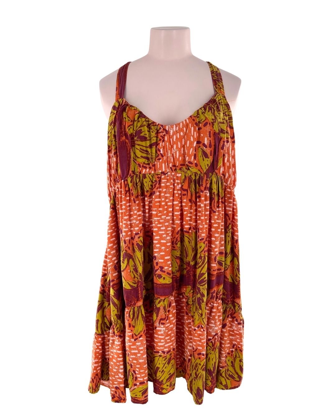 Vestido mini de tiras print