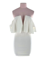 Vestido mini off shoulder