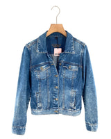 Chaqueta abotonada en denim