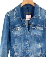 Chaqueta abotonada en denim