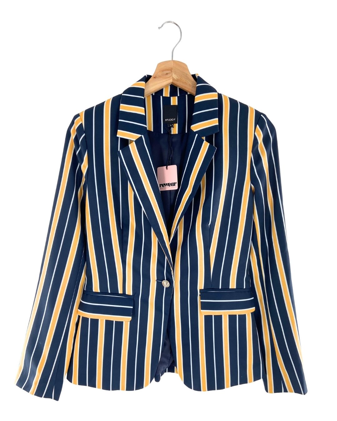 Blazer abotonado a rayas