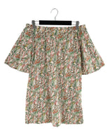 Vestido mini off shoulder