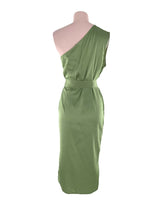 Vestido satinado high and low