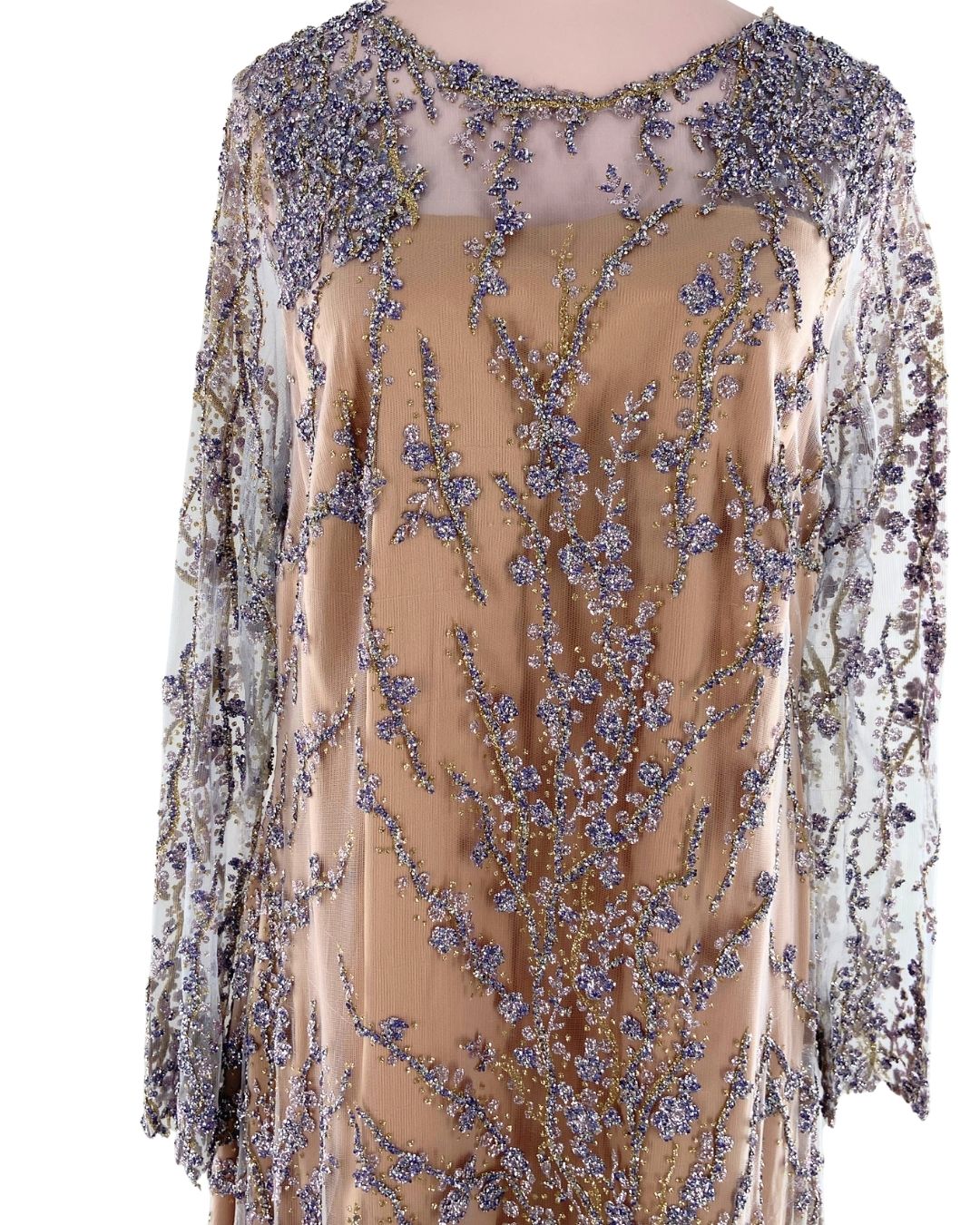 Maxi vestido en mesh