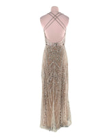 Maxi vestido en pedreria