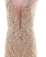 Maxi vestido en pedreria