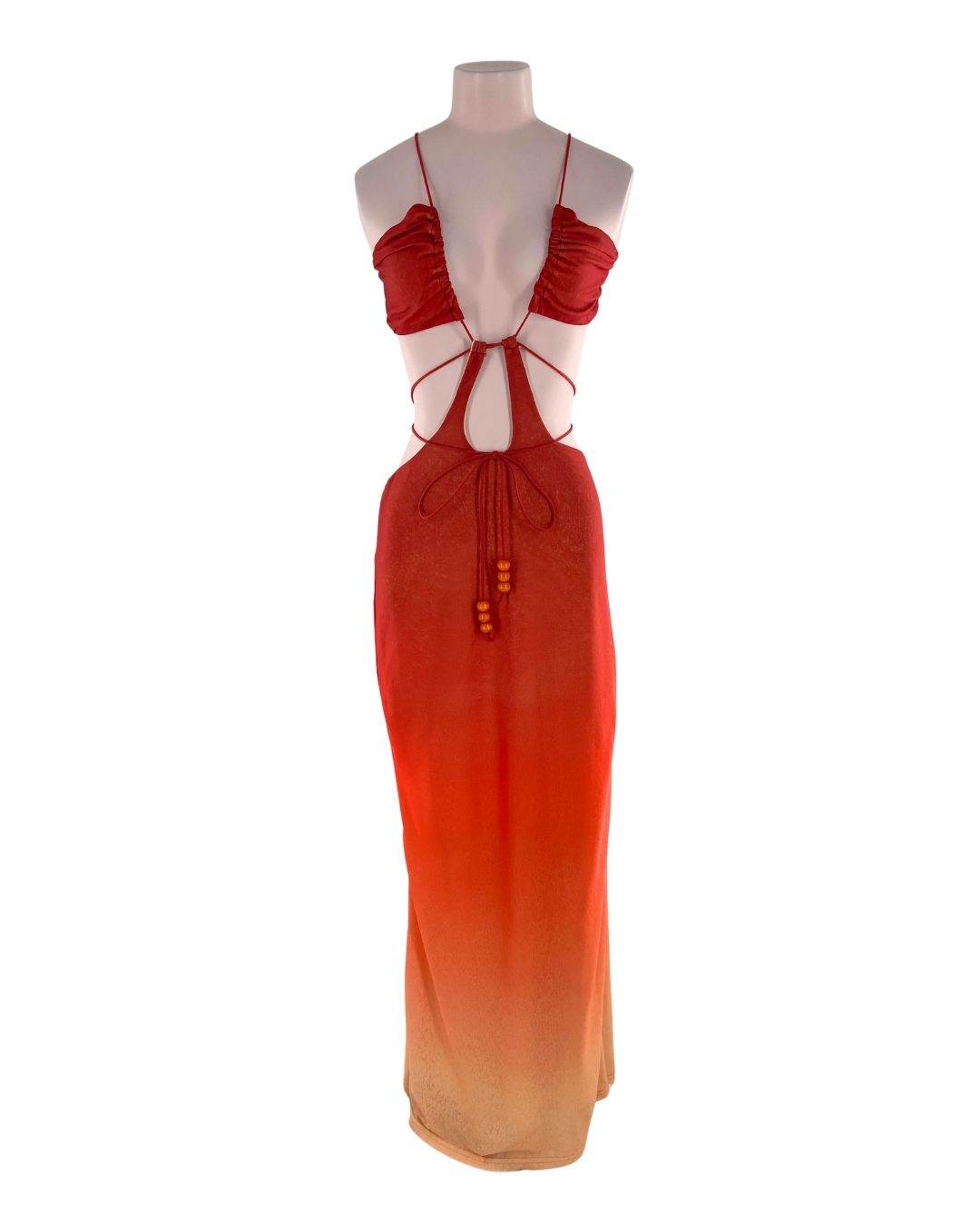 Maxi vestido estructurado