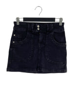 Falda mini en denim stretch