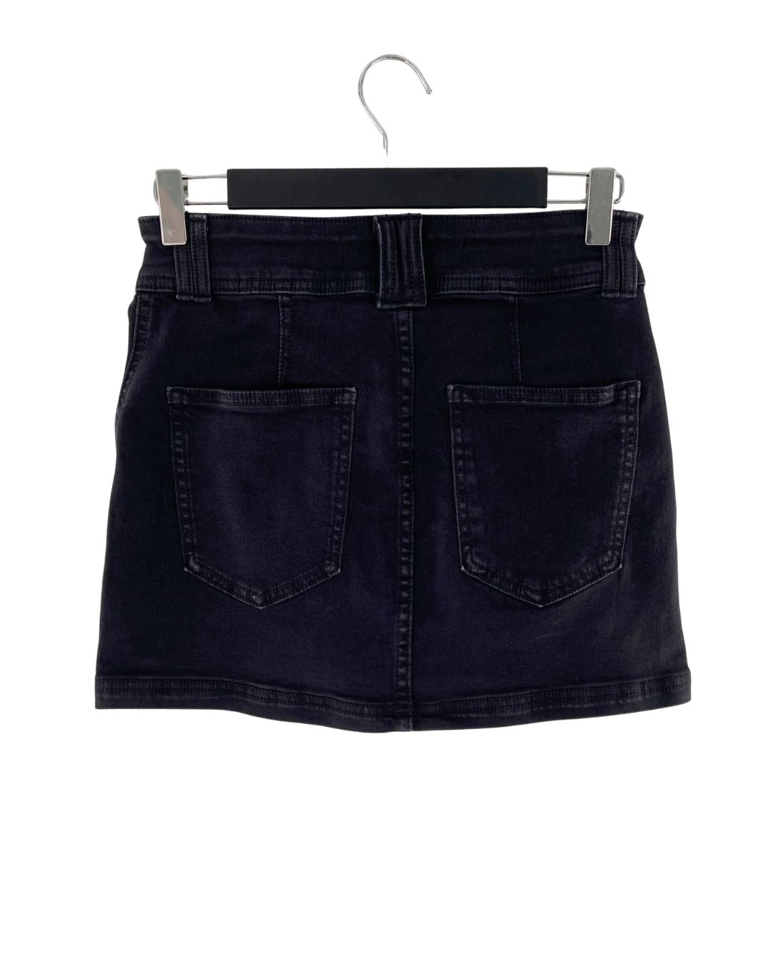 Falda mini en denim stretch